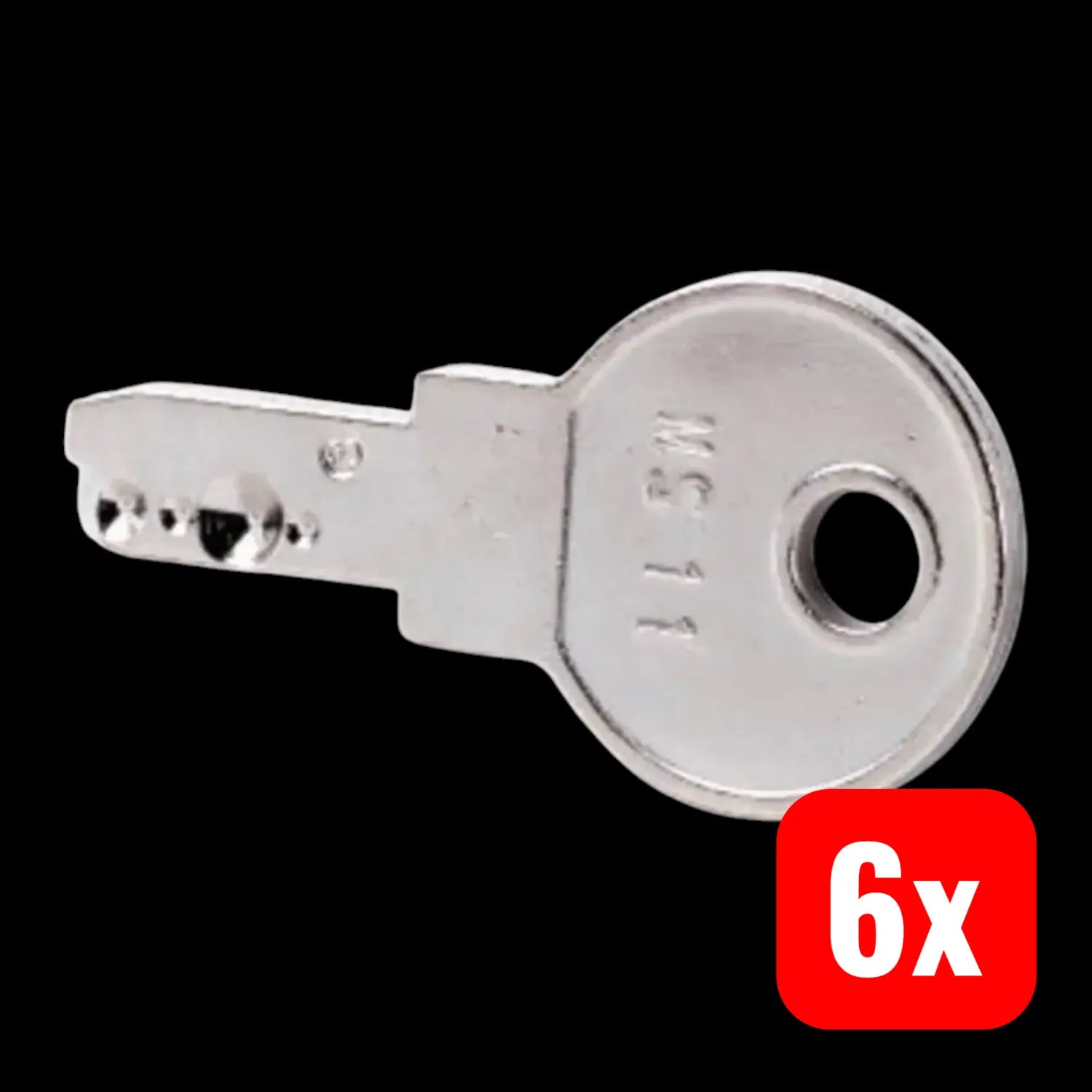 B-Ware Eaton Schlüssel M22 Es Ms11 Ersatzschlüssel Key Einzelschlüssel Metall 6 Stück - 4015081113125