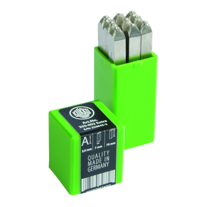 Kukko Schlagzahlensatz Set Zahlenstempel Zahlen 0 9 12mm Kunststoffbox B-Ware - 4027474627379