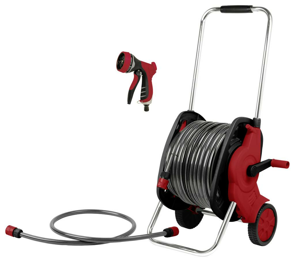 B-Ware Toolcraft Gartenschlauchwagen Gartenschlauch Schlauchalter Schlauchtrommel - 4064161151472