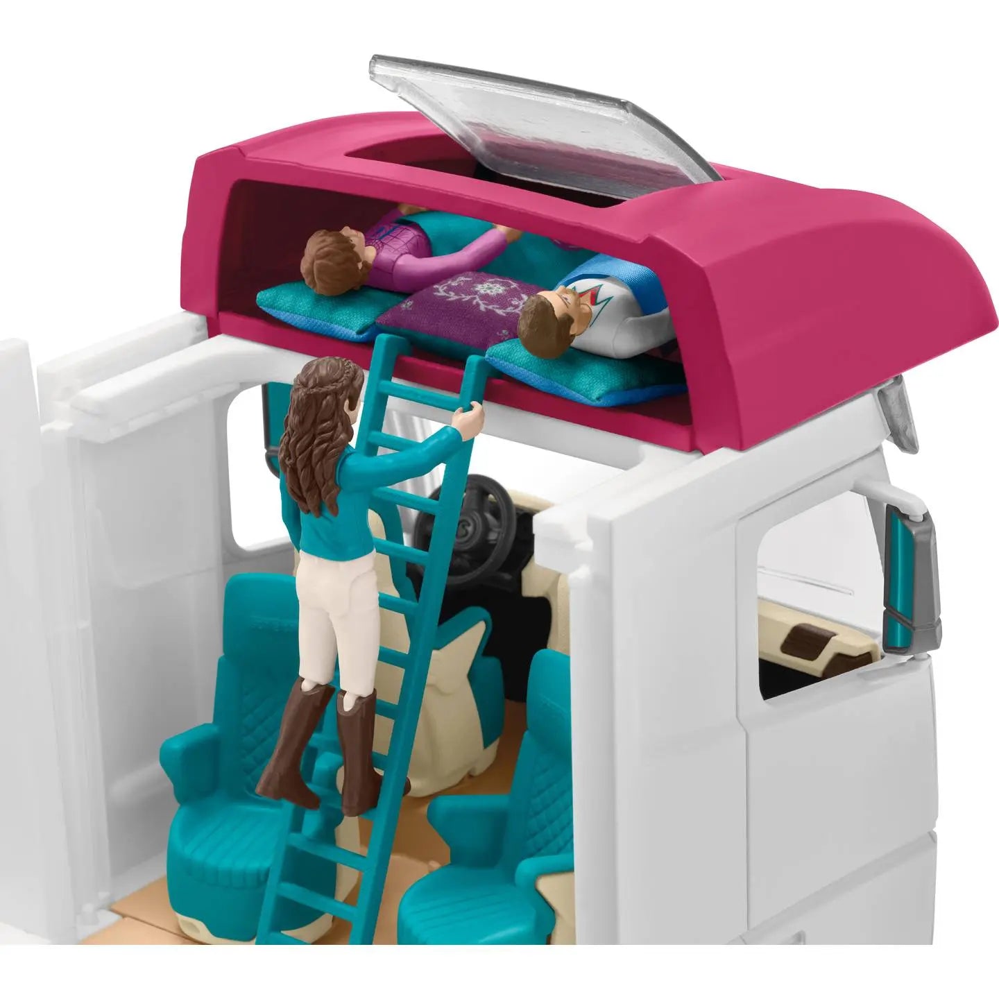 B-Ware Schleich Pferdeanhänger Set Pferdetransporter Wohnmobil Koppel Zubehör Spielzeug - 4059433652368
