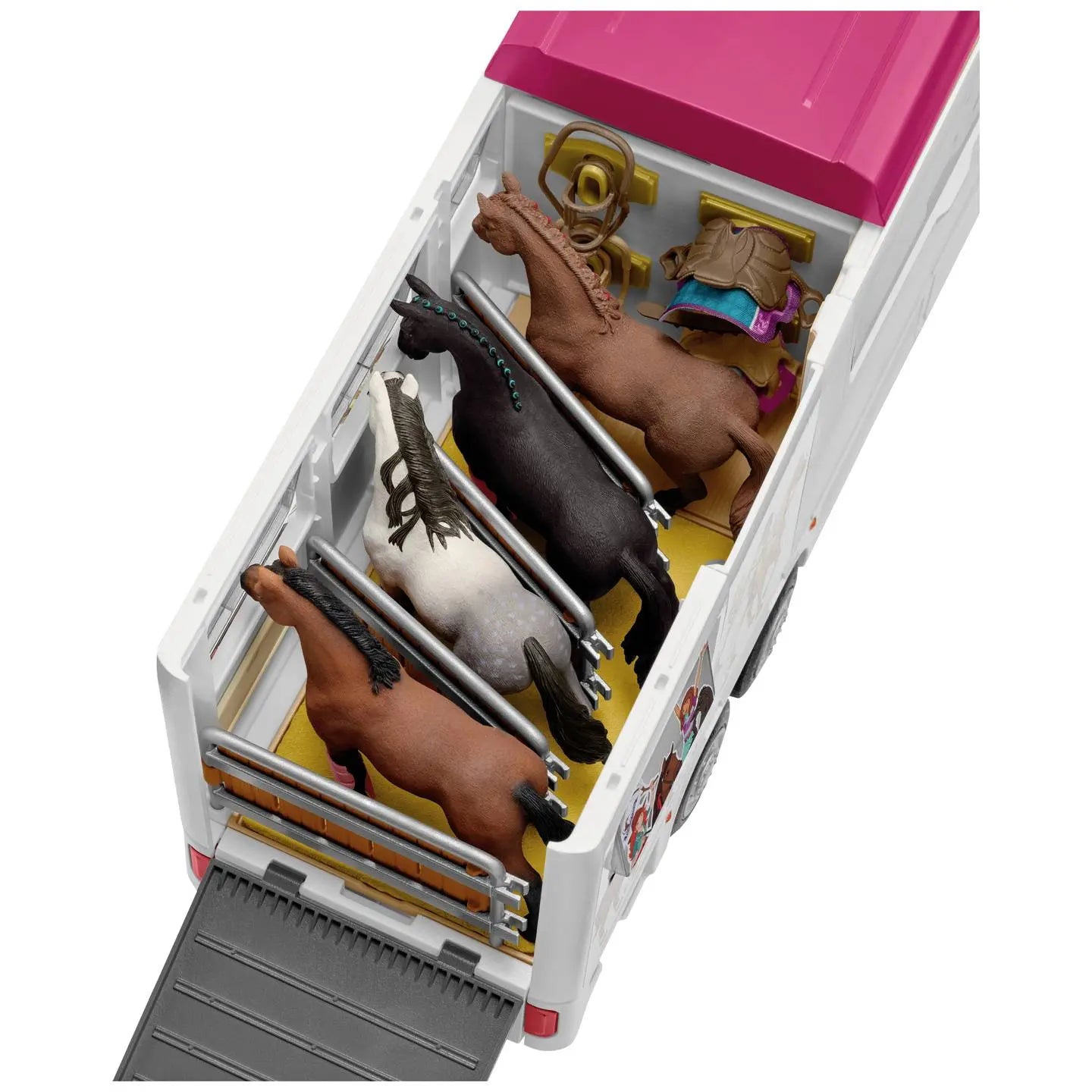 B-Ware Schleich Pferdeanhänger Set Pferdetransporter Wohnmobil Koppel Zubehör Spielzeug - 4059433652368