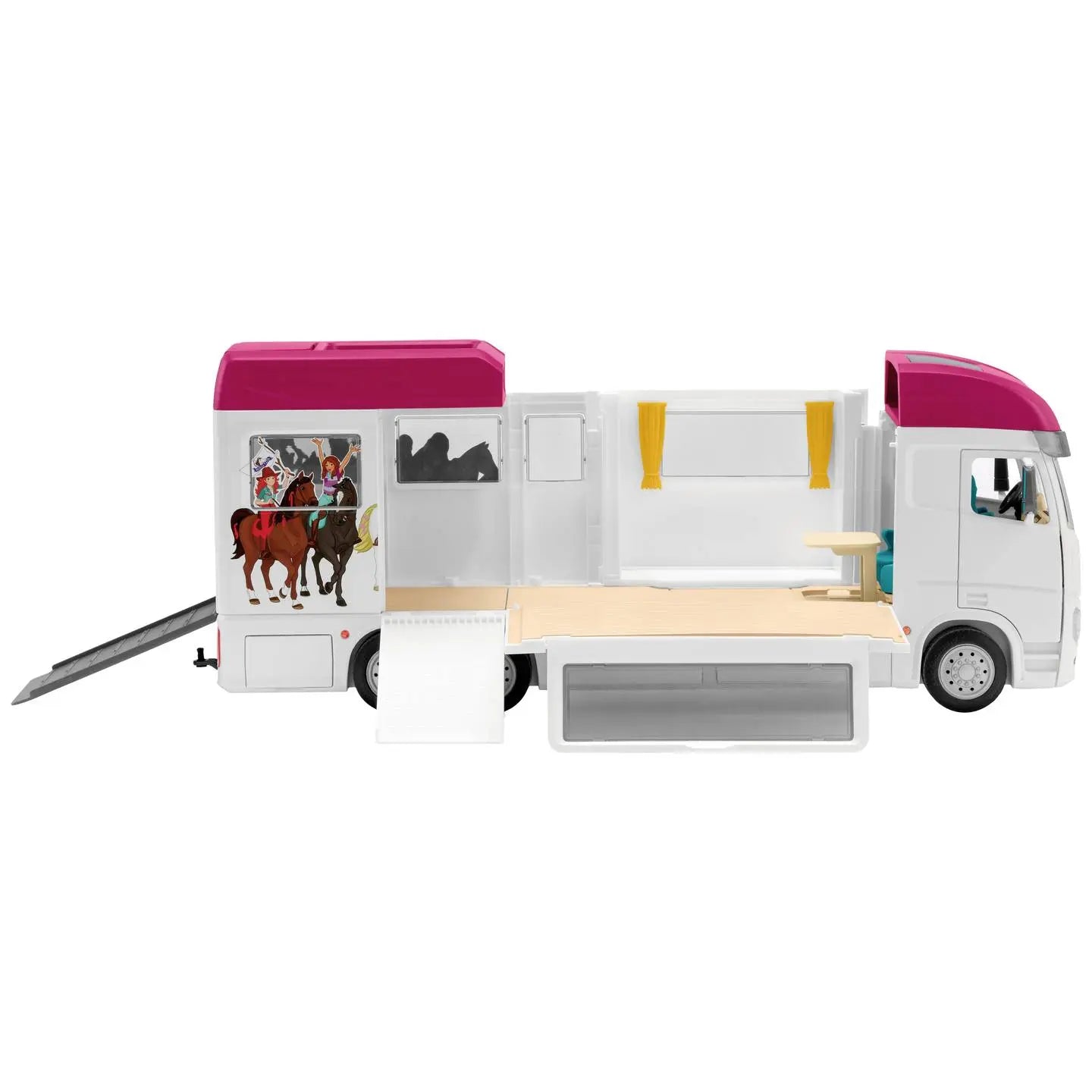 B-Ware Schleich Pferdeanhänger Set Pferdetransporter Wohnmobil Koppel Zubehör Spielzeug - 4059433652368