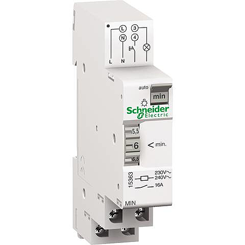 B-Ware Schneider Electric 15363 Treppenlichtzeitschalter Hutschiene 230 V  - 3303430153634