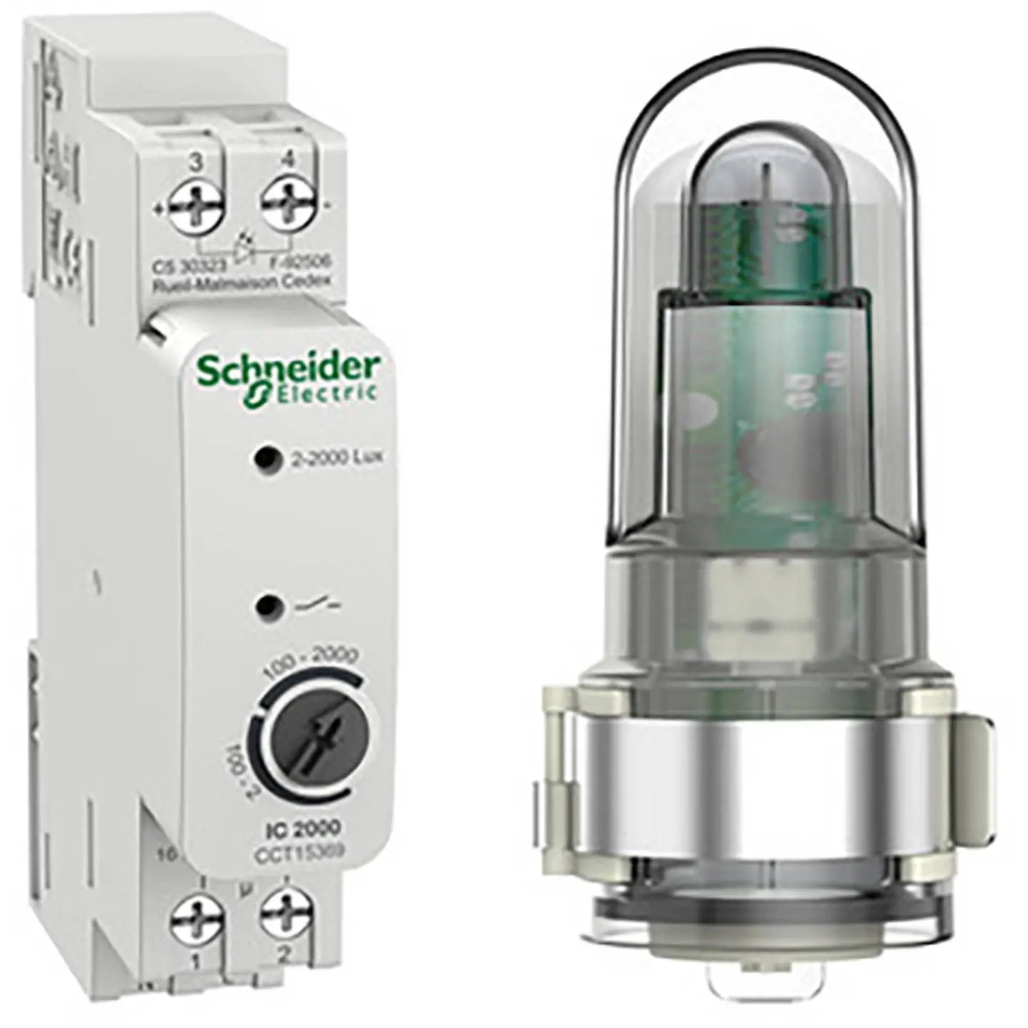 B-Ware Schneider Electric Dämmerungsschalter Lichtsensor Lichtschalter Din Hutschiene - 3606489524616