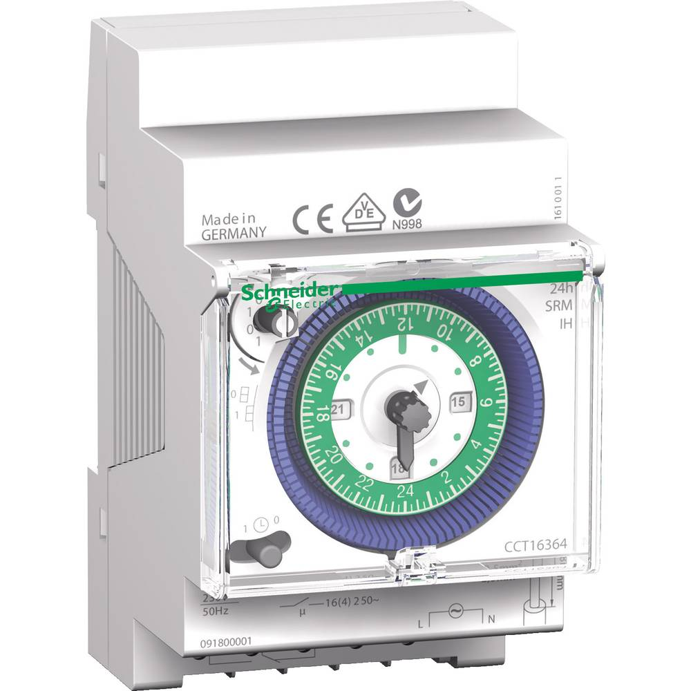 Schneider Electric Cct16364 Hutschienen Zeitschaltuhr Uhr Analog 230 V B-Ware - 3606480179570