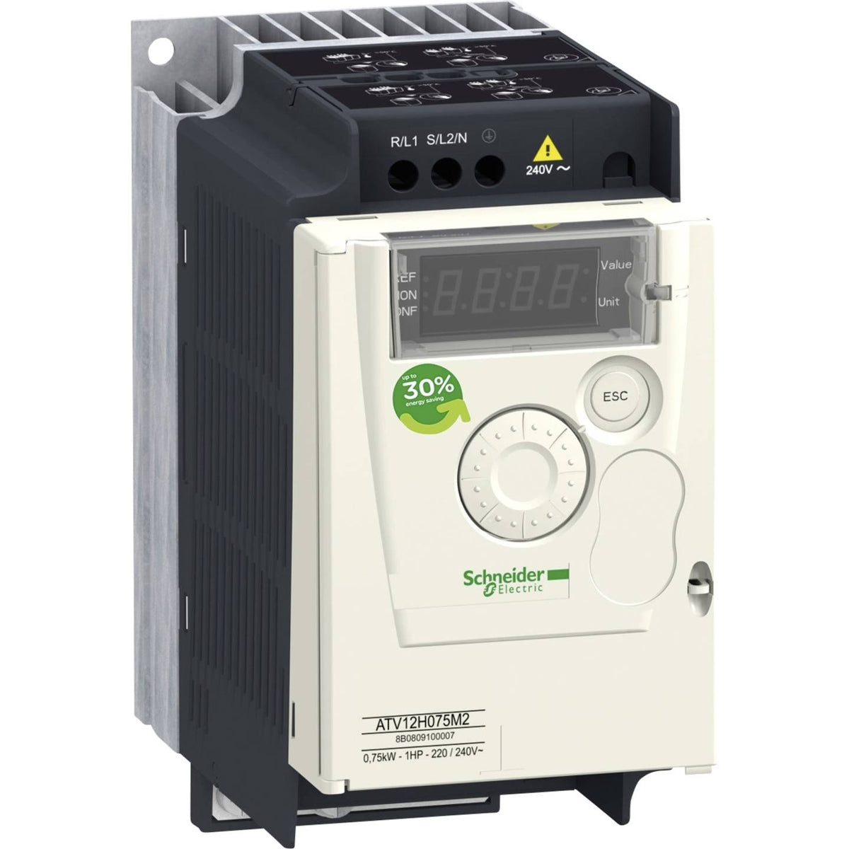 Schneider Electric Frequenzumrichter Umrichter ATV12H075M3 Drehstrom 200V 0.75kW - 3606480071164