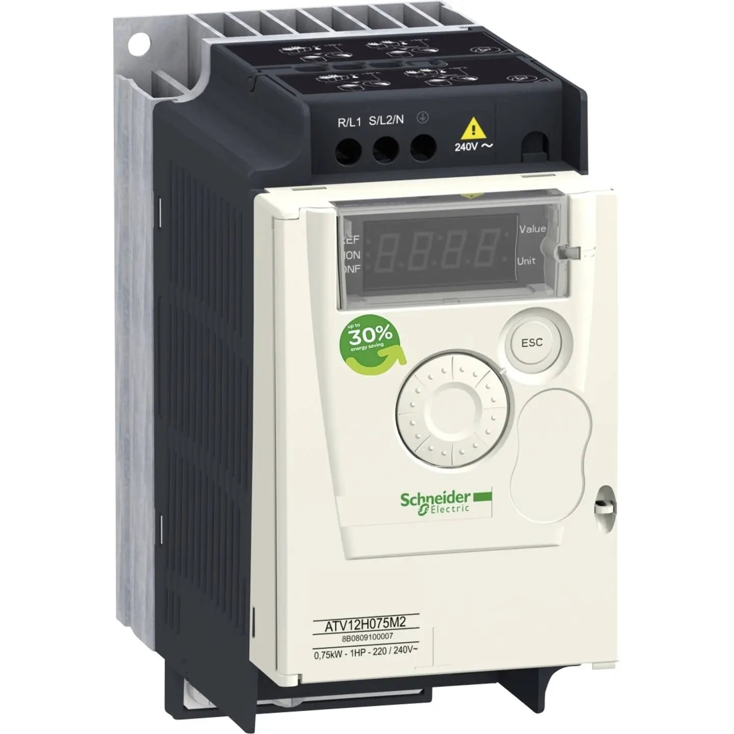 B-Ware Schneider Electric Frequenzumrichter Umrichter Atv12 H075 M3 Drehstrom 200 V 0.75k W - 3606480071164