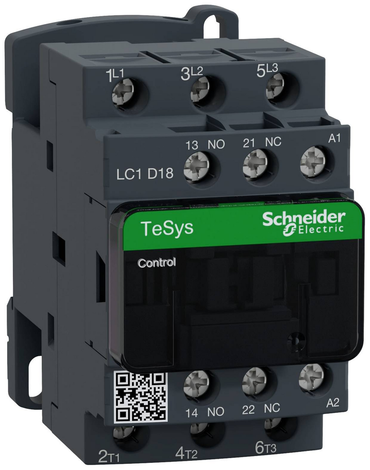 Schneider Electric LC1D18P7 Schütz 1 Schließer 1 Öffner Serie LC1 Mehrfarbig