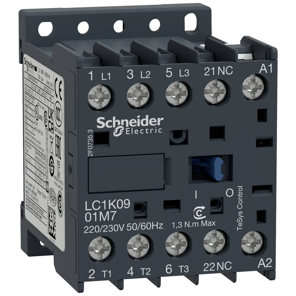 Schneider Electric Leistungsschütz Schütz Kontaktor 3polig 9A 400V 4kW AC3 - 3389110363555