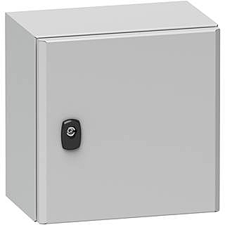 B-Ware Schneider Electric Gehäuse Stahl Leergehäuse Schaltschrank Industriegehäuse Grau - 3606480159688
