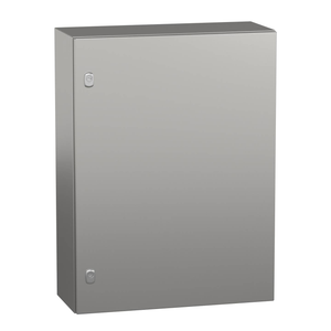 B-Ware Schneider Electric Spacial S3 X Edelstahl Scotch Brite Oberfläche Montageplatten