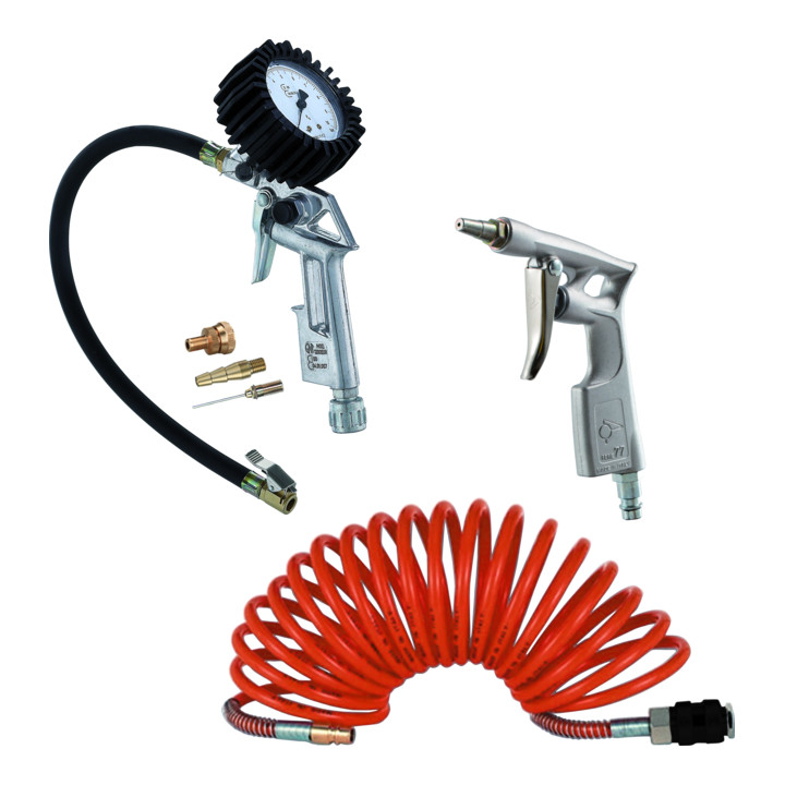 Schneider Werkzeug Set Reifenfüllmessgerät Druckluft Messgerät Dl Wz Set 3 Tlg B-Ware - 4011666016089