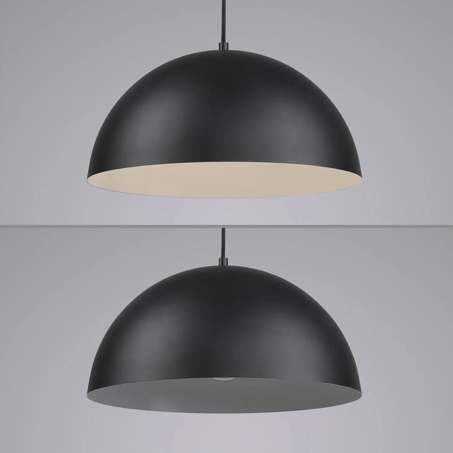 B-Ware Schöner Wohnen Hängeleuchte Pendelleuchte Ali Lampe Schwarz Eisen E27 38 Cm - 4043689017750