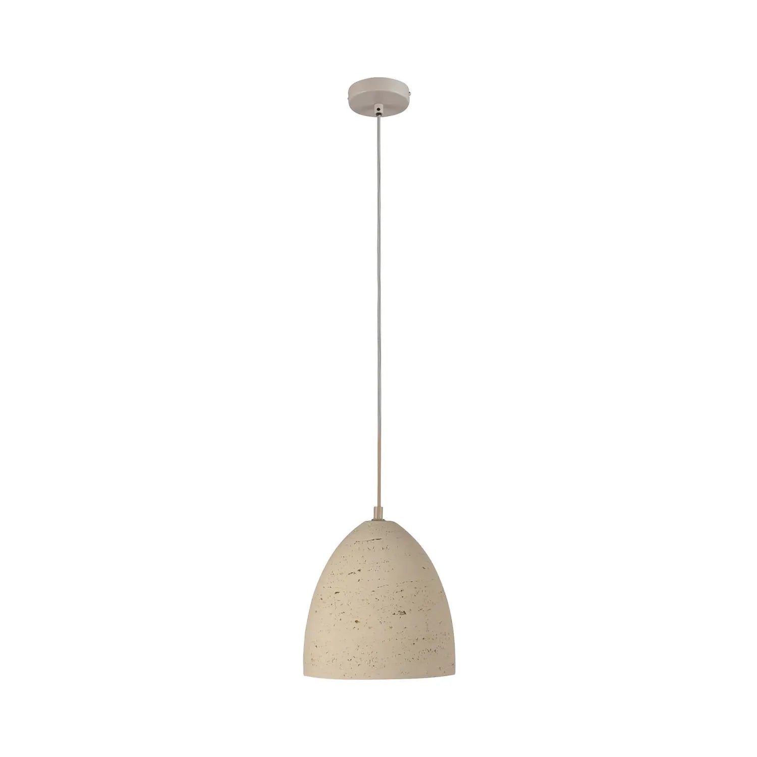 B-Ware Schöner Wohnen Hängeleuchte Pendelleuchte Traventa Beige Beton E27 Led ø 21 Cm - 4043689019419