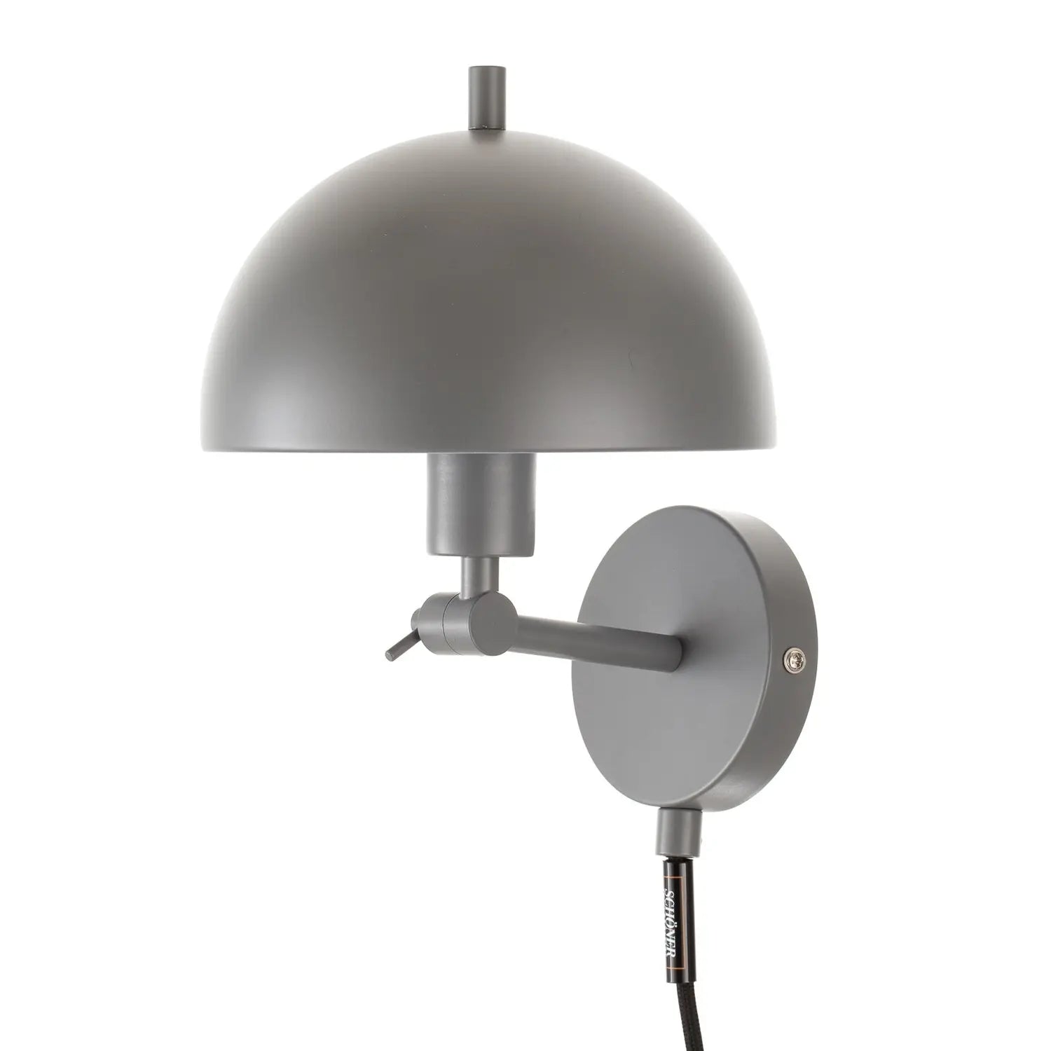 B-Ware Schöner Wohnen Wandleuchte Leuchte Kia Grau Kippbar Metallschirm Schalter E14 - 4052231302374