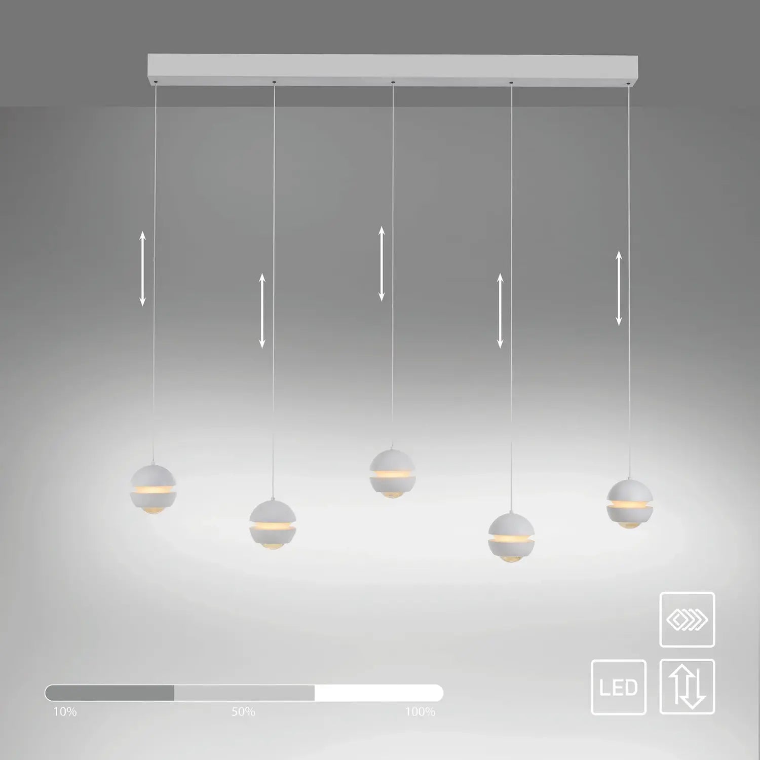 B-Ware Schöner Wohnen Pendelleuchte Hängelampe Led Lini Lampe Eisen Siehe Text/Foto - 4043689018061