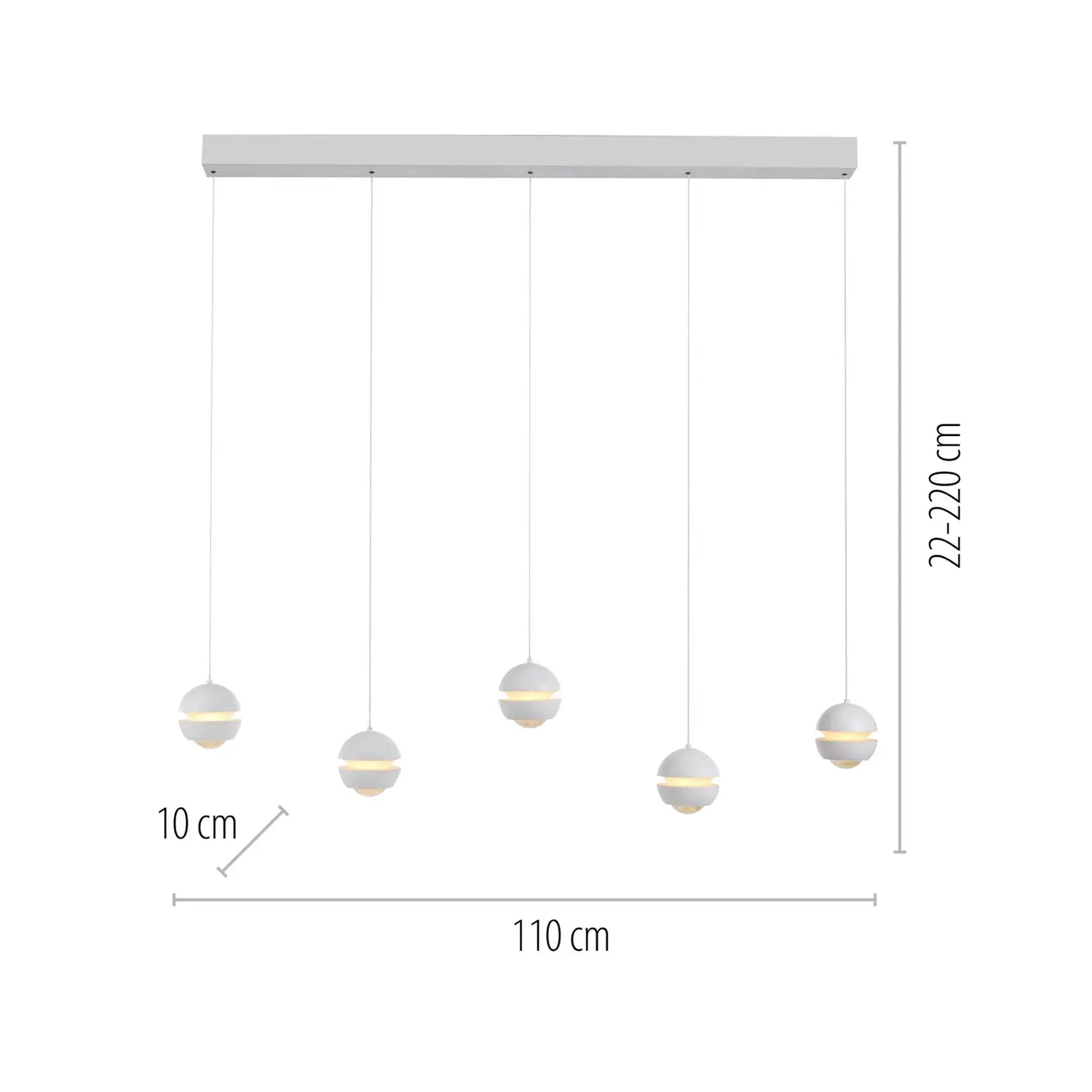 B-Ware Schöner Wohnen Pendelleuchte Hängelampe Led Lini Lampe Eisen Siehe Text/Foto - 4043689018061