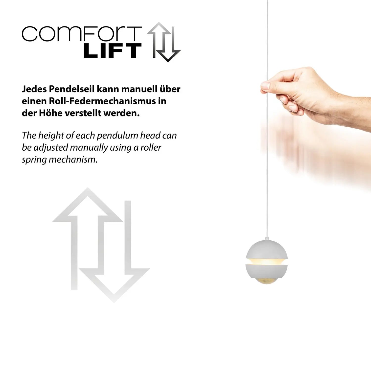 B-Ware Schöner Wohnen Hängelampe Pendelleuchte Led Lampe Lini Weiß Wohnzimmer Esszimmer - 4043689018085