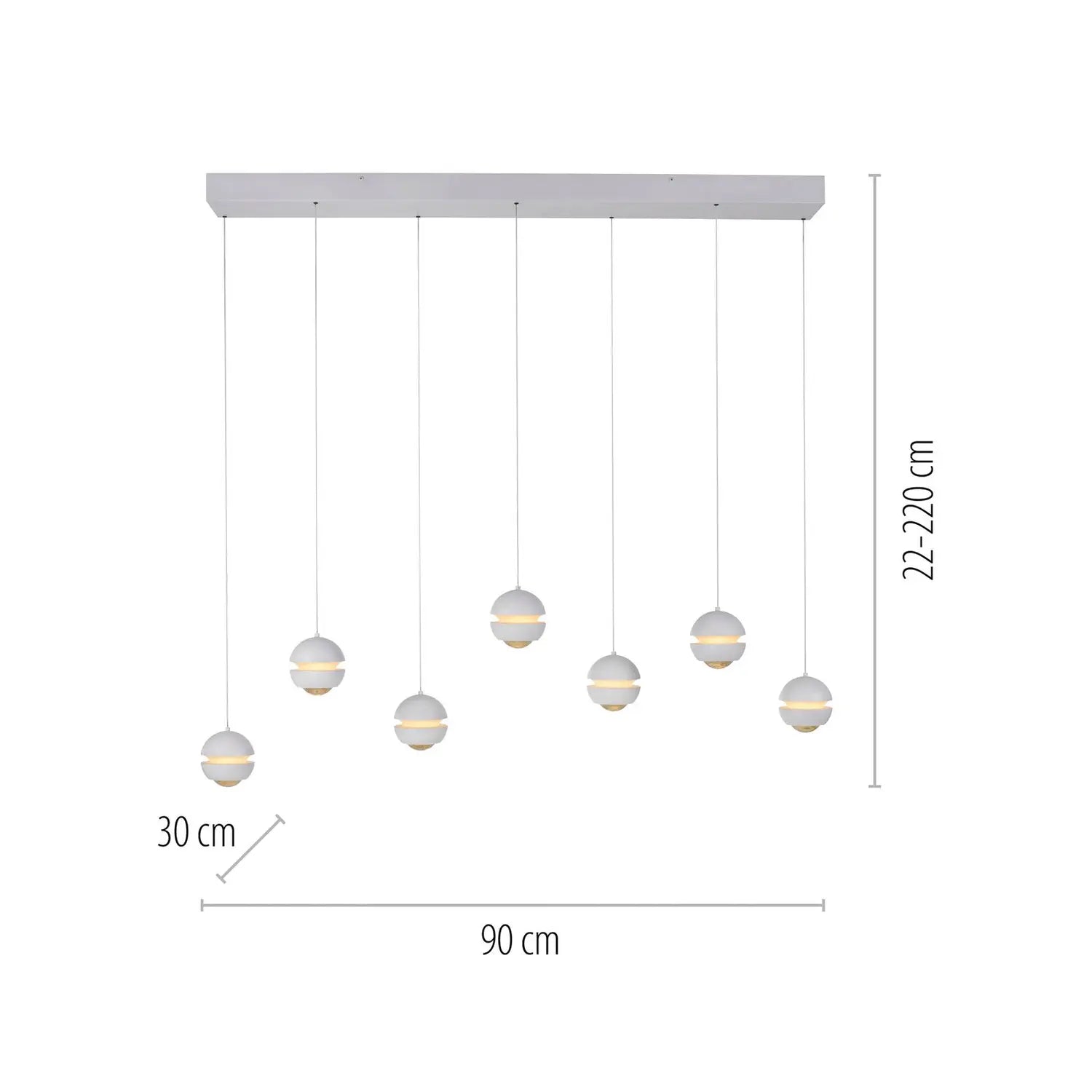 B-Ware Schöner Wohnen Hängelampe Pendelleuchte Led Lampe Lini Weiß Wohnzimmer Esszimmer - 4043689018085