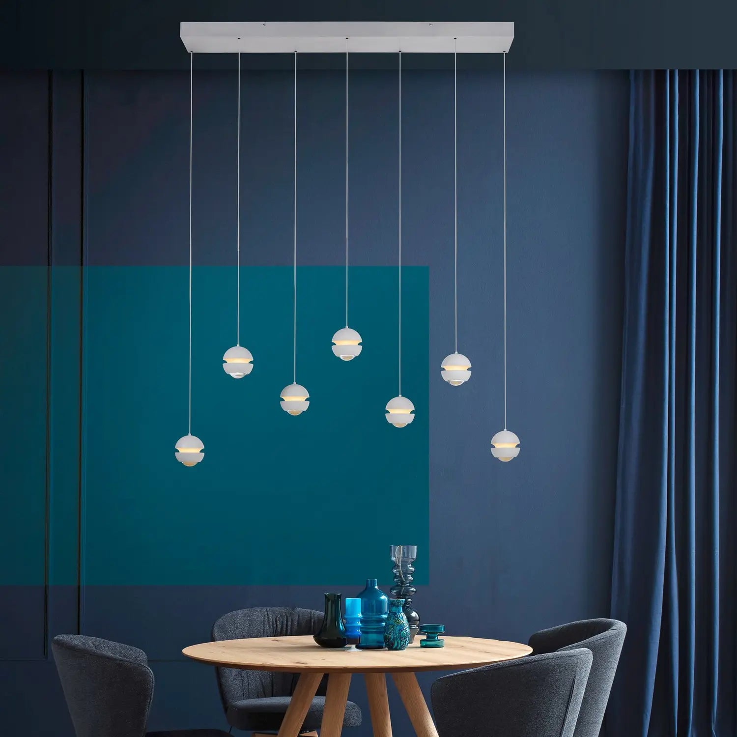 B-Ware Schöner Wohnen Hängelampe Pendelleuchte Led Lampe Lini Weiß Wohnzimmer Esszimmer - 4043689018085