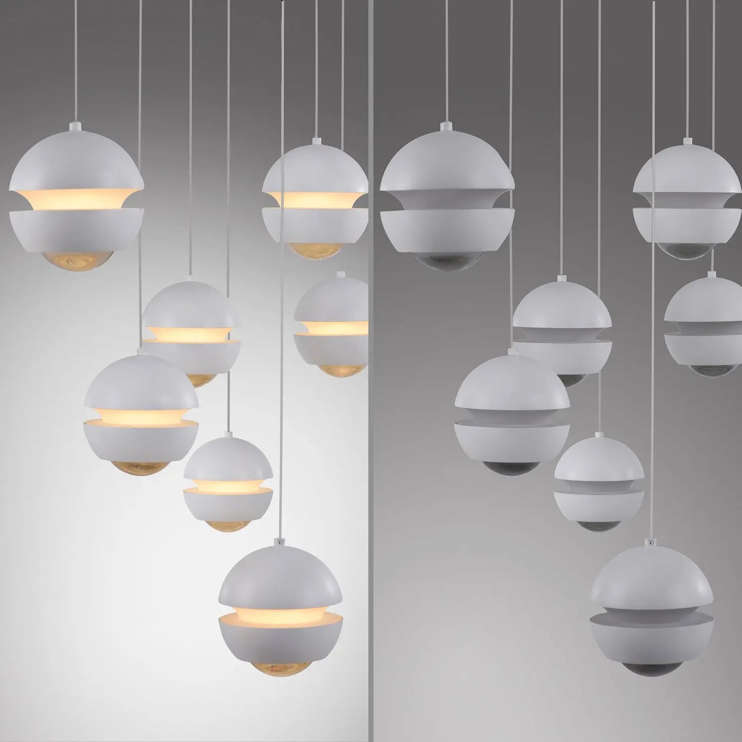 B-Ware Schöner Wohnen Hängelampe Pendelleuchte Led Lampe Lini Weiß Wohnzimmer Esszimmer - 4043689018085