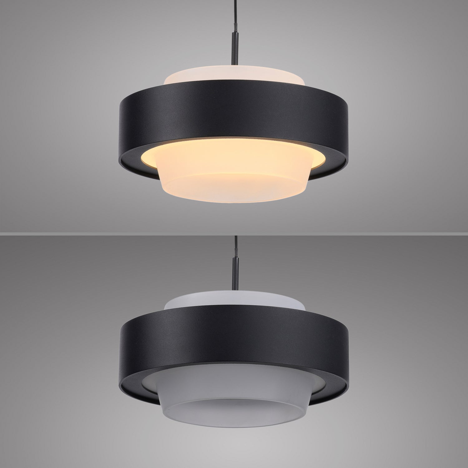 B-Ware Schöner Wohnen Pendelleuchte Hängelampe Led Elmo Schwarz 3000 K ø 17,5 Cm Lampe - 4043689019341