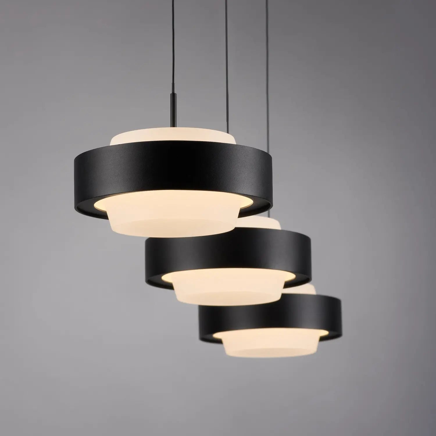 B-Ware Schöner Wohnen Pendelleuchte Hängeleuchte Led Elmo Schwarz Glas Eisen Esszimmer - 4043689019365