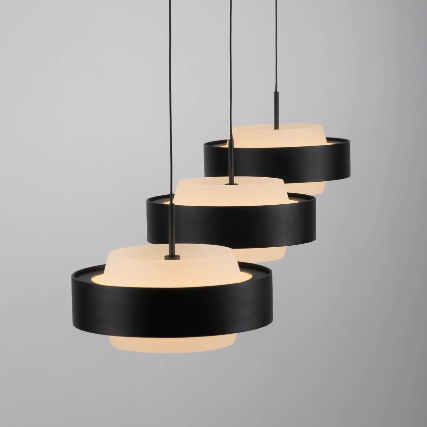 B-Ware Schöner Wohnen Pendelleuchte Hängeleuchte Led Elmo Schwarz Glas Eisen Esszimmer - 4043689019365