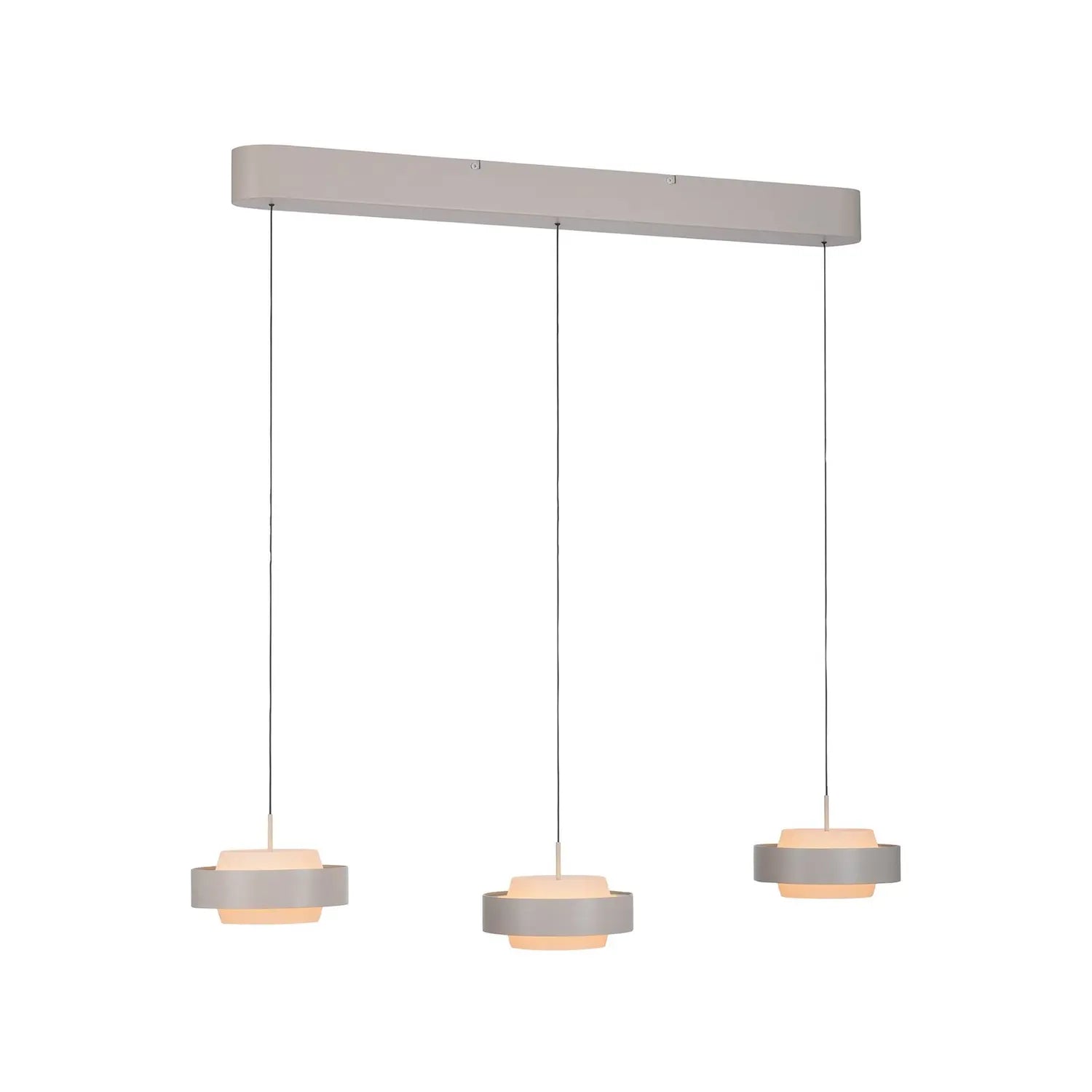B-Ware Schöner Wohnen Hängelampe Pendelleuchte Led Lampe Elmo Beige Sandbrise Glas - 4043689019372