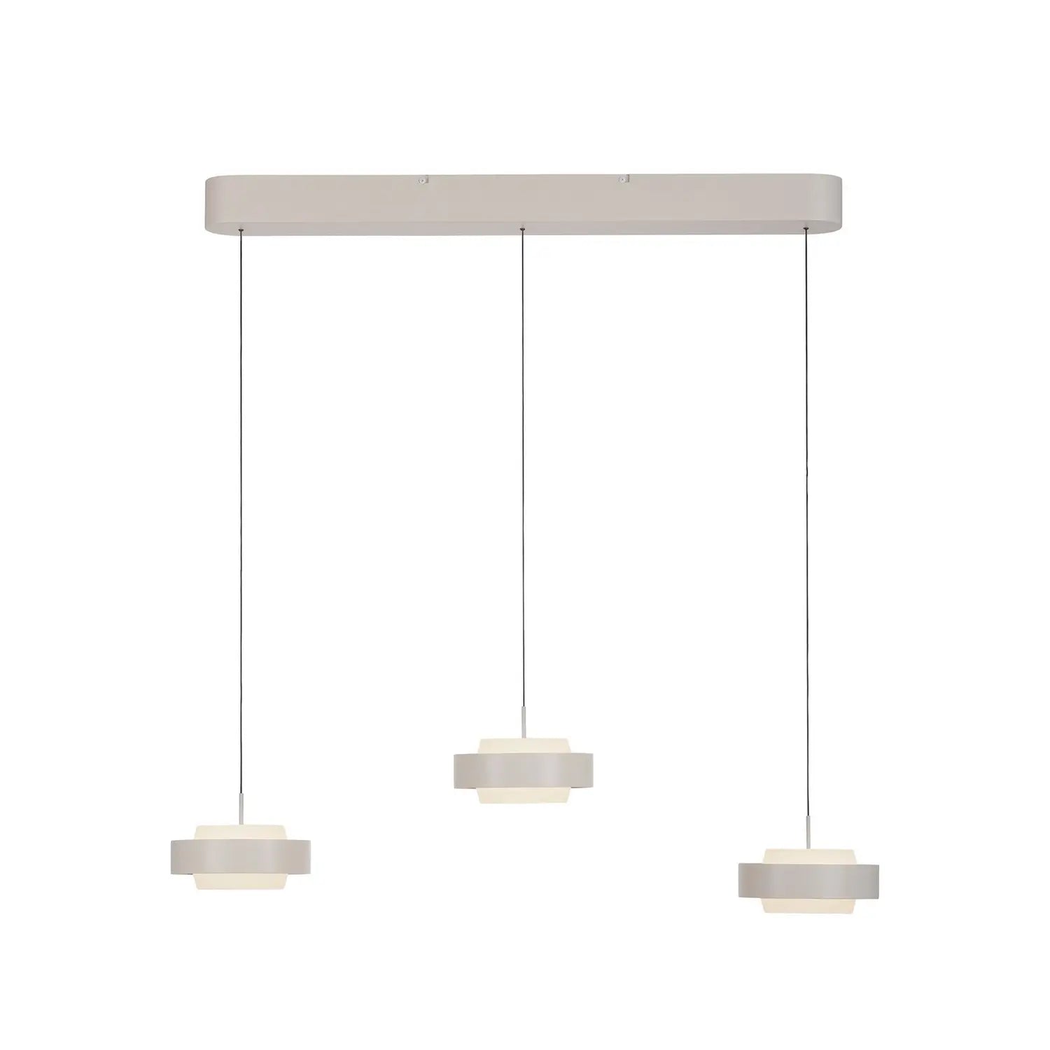 B-Ware Schöner Wohnen Hängelampe Pendelleuchte Led Lampe Elmo Beige Sandbrise Glas - 4043689019372