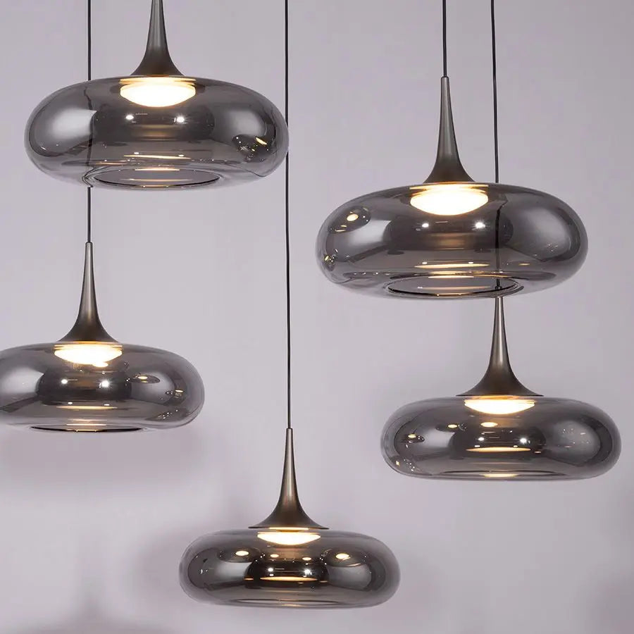 B-Ware Schöner Wohnen Pendelleuchte Hängelampe Led Posh Rauchglas Dimmbar 7 Flammig - 4043689018429