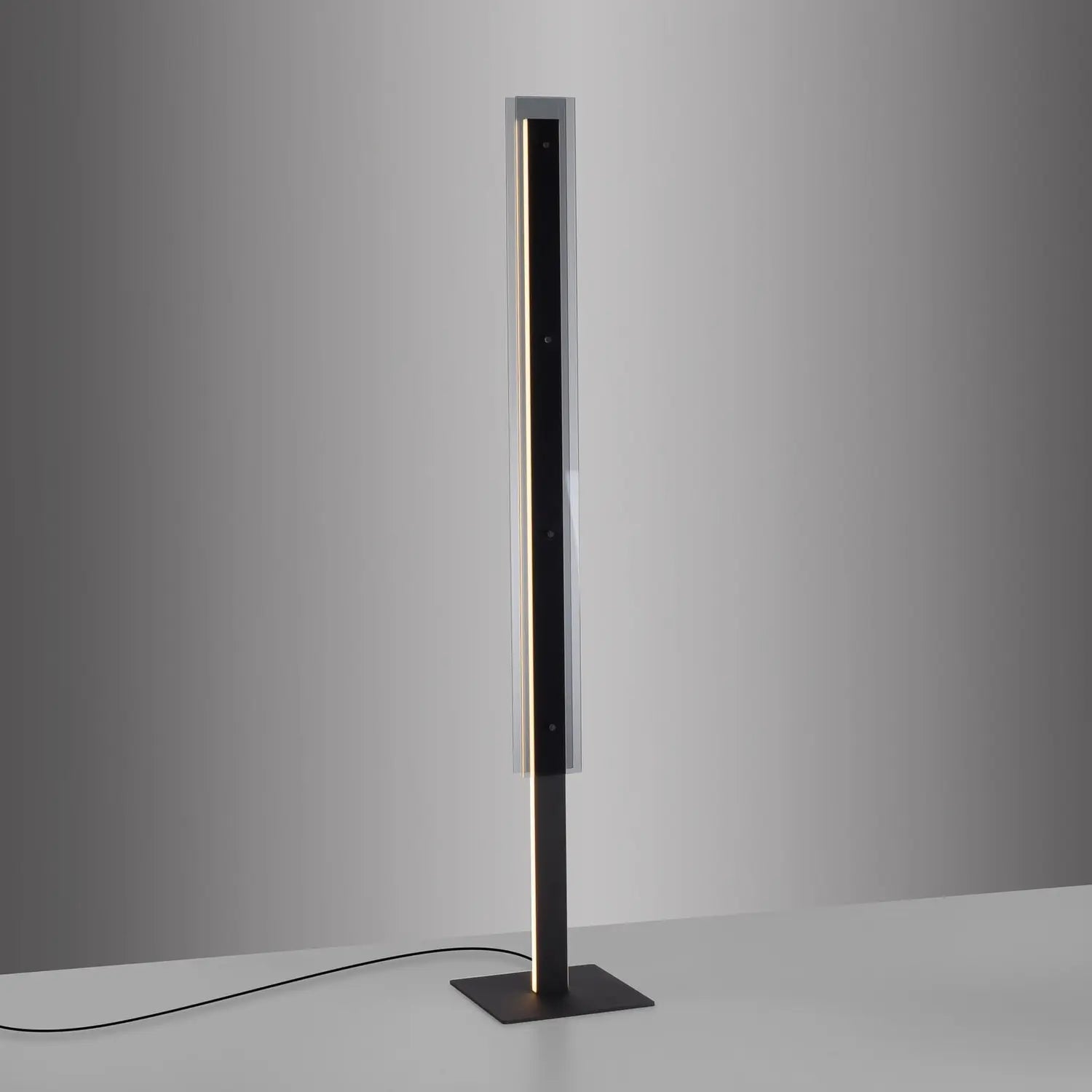 B-Ware Schöner Wohnen Stehlampe Stehleuchte Led Lena Schwarz Eisen Dimmer  - 4043689018238