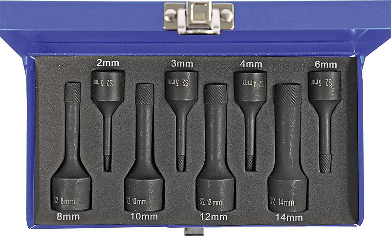 Kunzer Schraubenausdreher Set Schraubenausdrehersatz Hauptschraubenausdreher 8 St B-Ware - 4260174666495