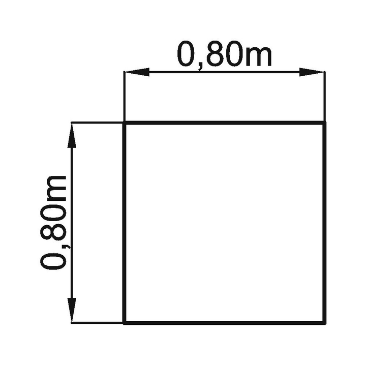 Hammerbacher Höhenverstellbarer Schreibtisch Vos08/E/W Eiche Weiß 80x80x65 Cm B-Ware - 4032062164129