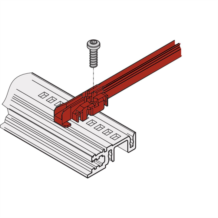 Schroff Führungsschiene Zubehör Pc Rot Silber 280 Mm 2 Mm Nutbreite Universell   B-Ware - 4036088219764