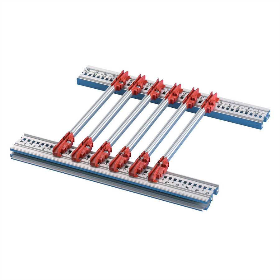 Schroff Führungsschiene Zubehör Pc Rot Silber 280 Mm 2 Mm Nutbreite Universell   B-Ware - 4036088219764