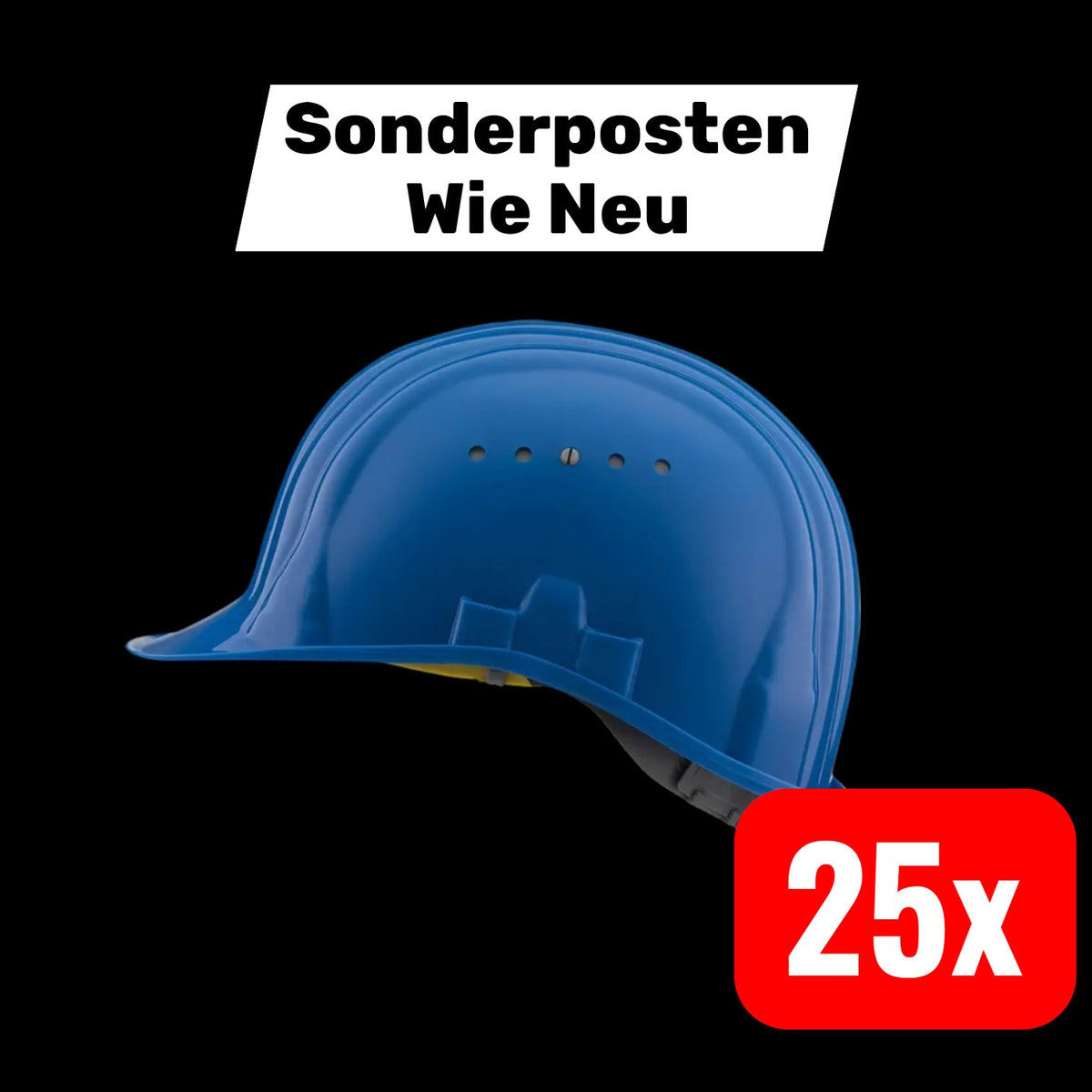 Schuberth Schutzhelm Helm Baumeister 80 HDPE BLUE 4 Punkt Gurtband 25 STÜCK - 4017765037871