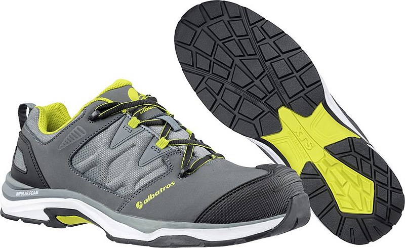 Albatros Sicherheitsschuh Arbeitsschuh 646210 43 Grau/Kombi Leder Gr.43 B-Ware - 4051428072687
