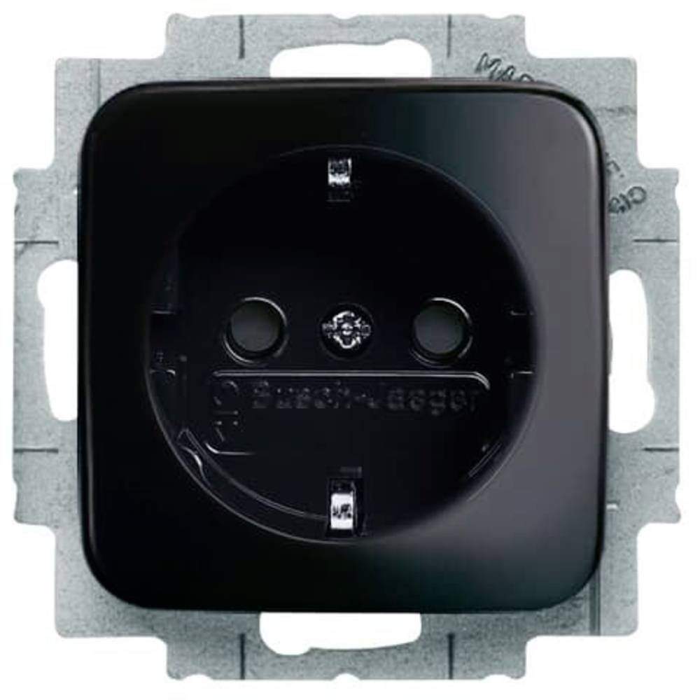 ABB Steckdose Steckdosen Einsatz SCHUKO Schwarz Unterputz Kunststoff 10 STÜCK - 4011395208908