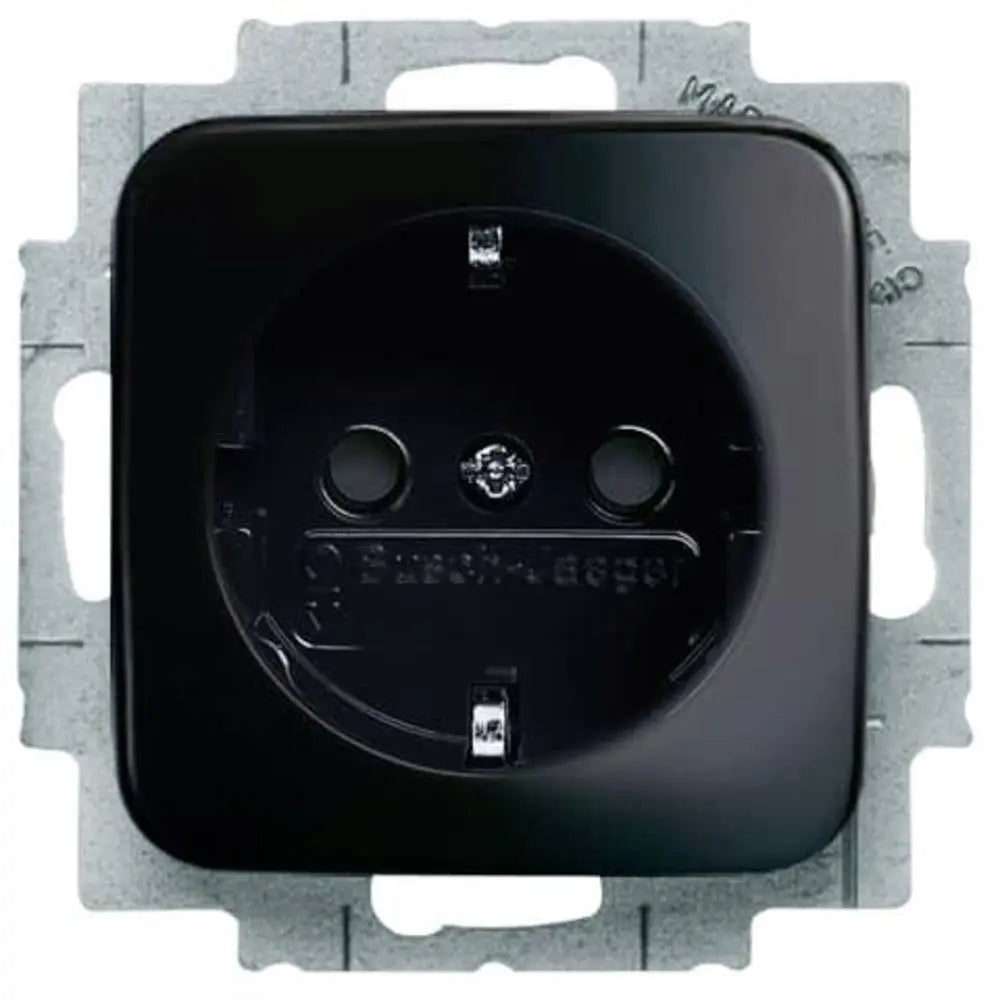 B-Ware Abb Steckdose Steckdosen Einsatz Schuko Schwarz Unterputz Kunststoff 10 Stück - 4011395208908