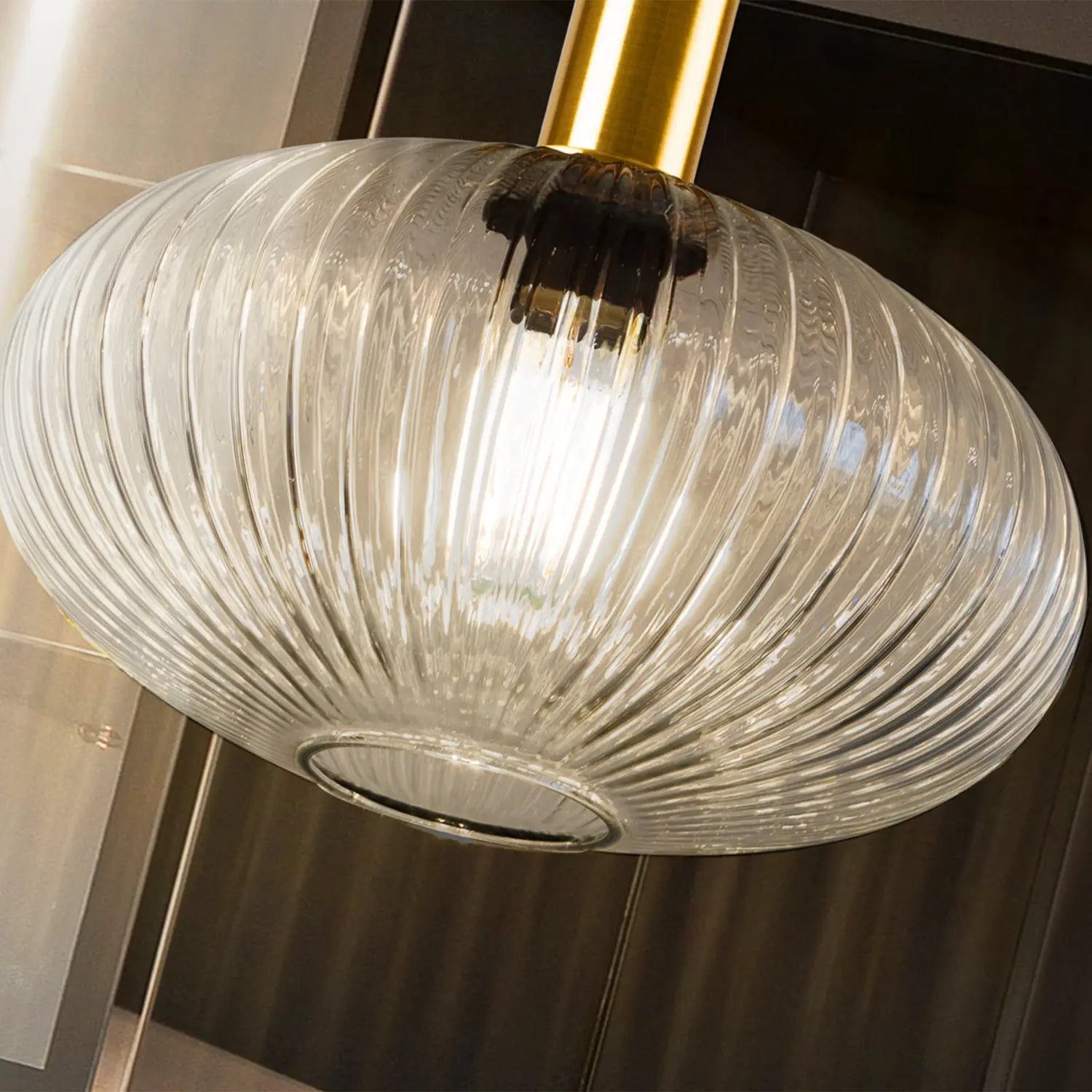 B-Ware Schuller Hängeleuchte Pendelleuchte Norma E27 Led Schwarz Transparent Glas ø30cm - 8435435334116