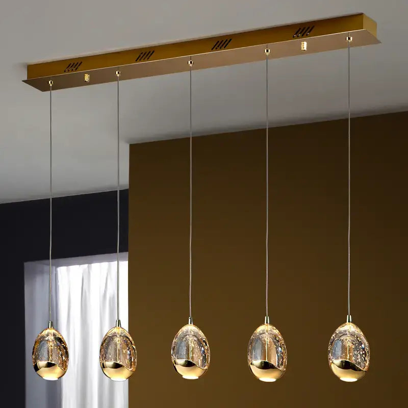 B-Ware Schuller Valencia Pendelleuchte Hängelampe Led Leuchte Gold Glas Siehe Text/Foto - 8582334