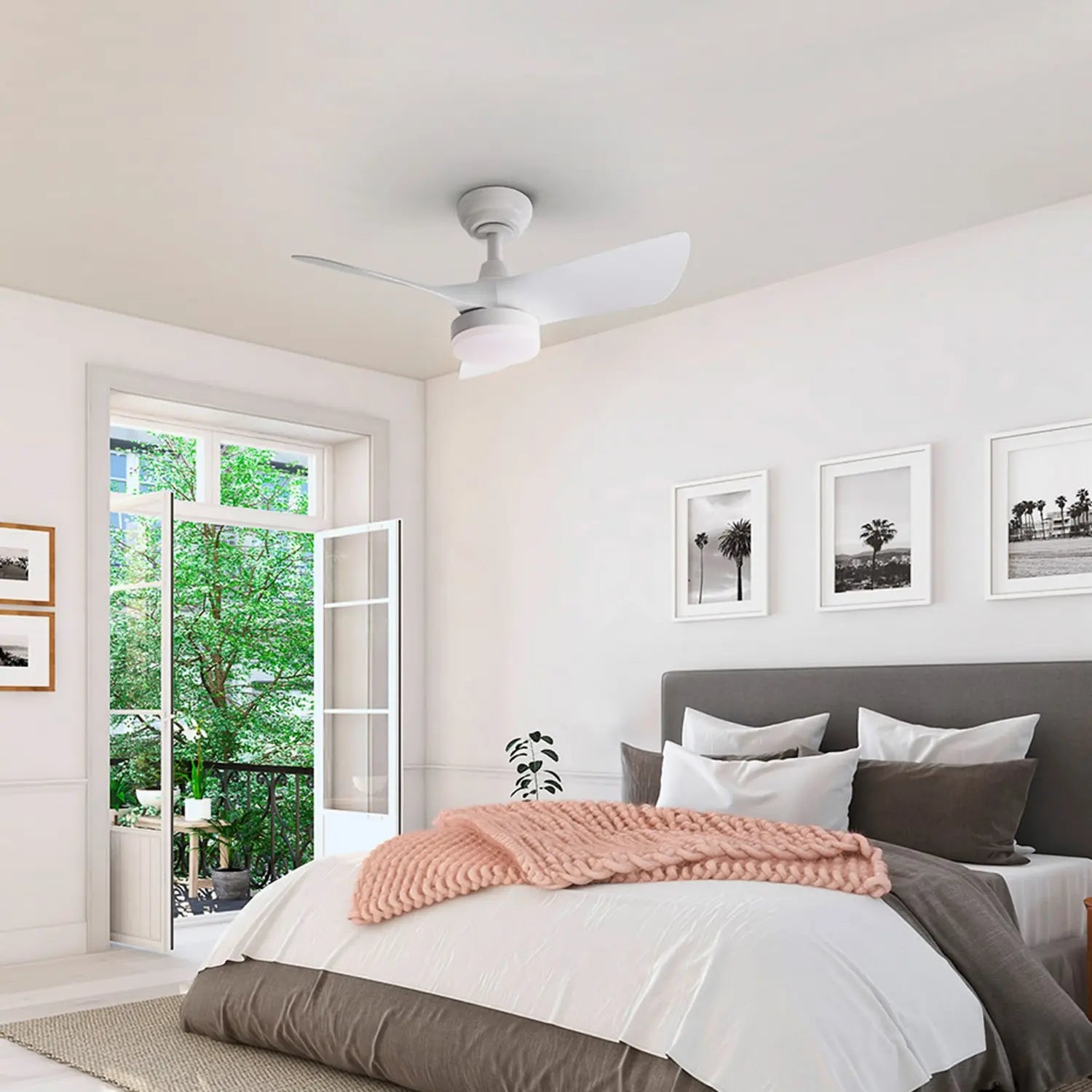 B-Ware Schuller Valencia Deckenventilator Ventilator Led Tropic Weiß Fernbedienung Cct - 8435435340179