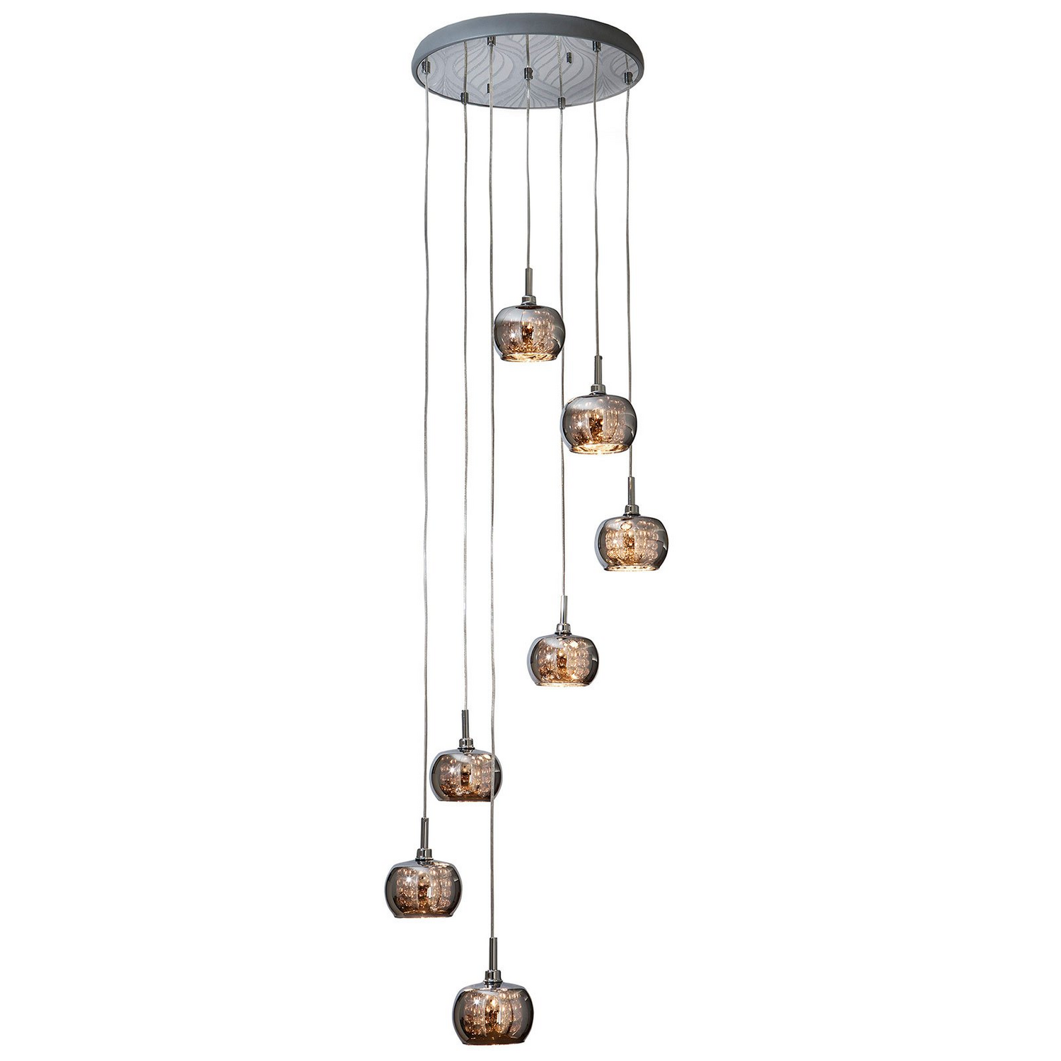 Schuller Valencia Led Hängelampe Pendelleuchte Kristalllampe Chrom Transparent   B-Ware - 8435435313050