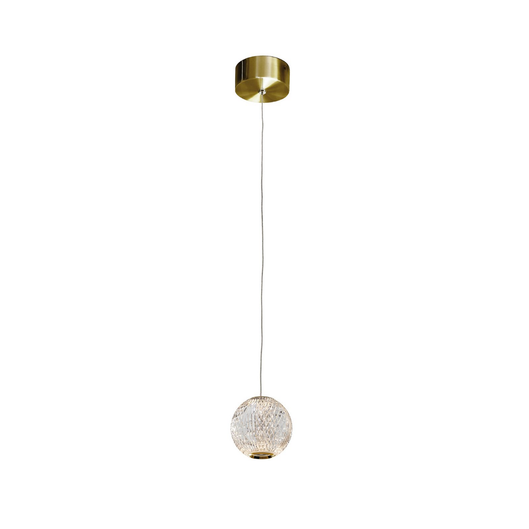 Schuller Valencia Led Hängeleuchte Pendellampe Led Lampe Gold Klar Einflammig 6 W B-Ware - 8435435332006