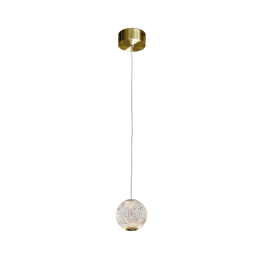 Schuller Valencia Led Hängeleuchte Pendellampe Led Lampe Gold Klar Einflammig 6 W B-Ware - 8435435332006