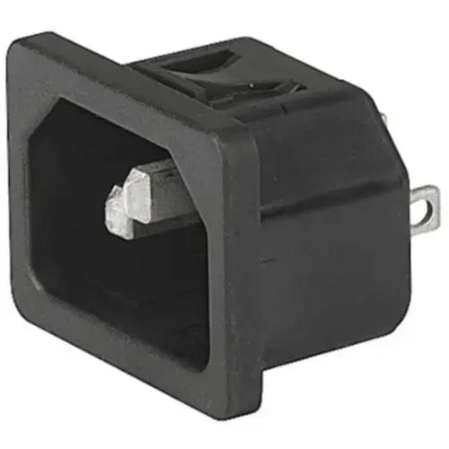 B-Ware Schurter Einbaustecker Stecker C14 Snap In Steckanschluss 3pol Schwarz 40 Stück - 4099889867640
