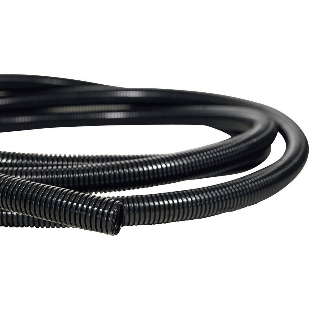 HellermannTyton Wellrohr Schutzschlauch Polypropylen 11,8 mm Schwarz 20 Meter - 2050001311689