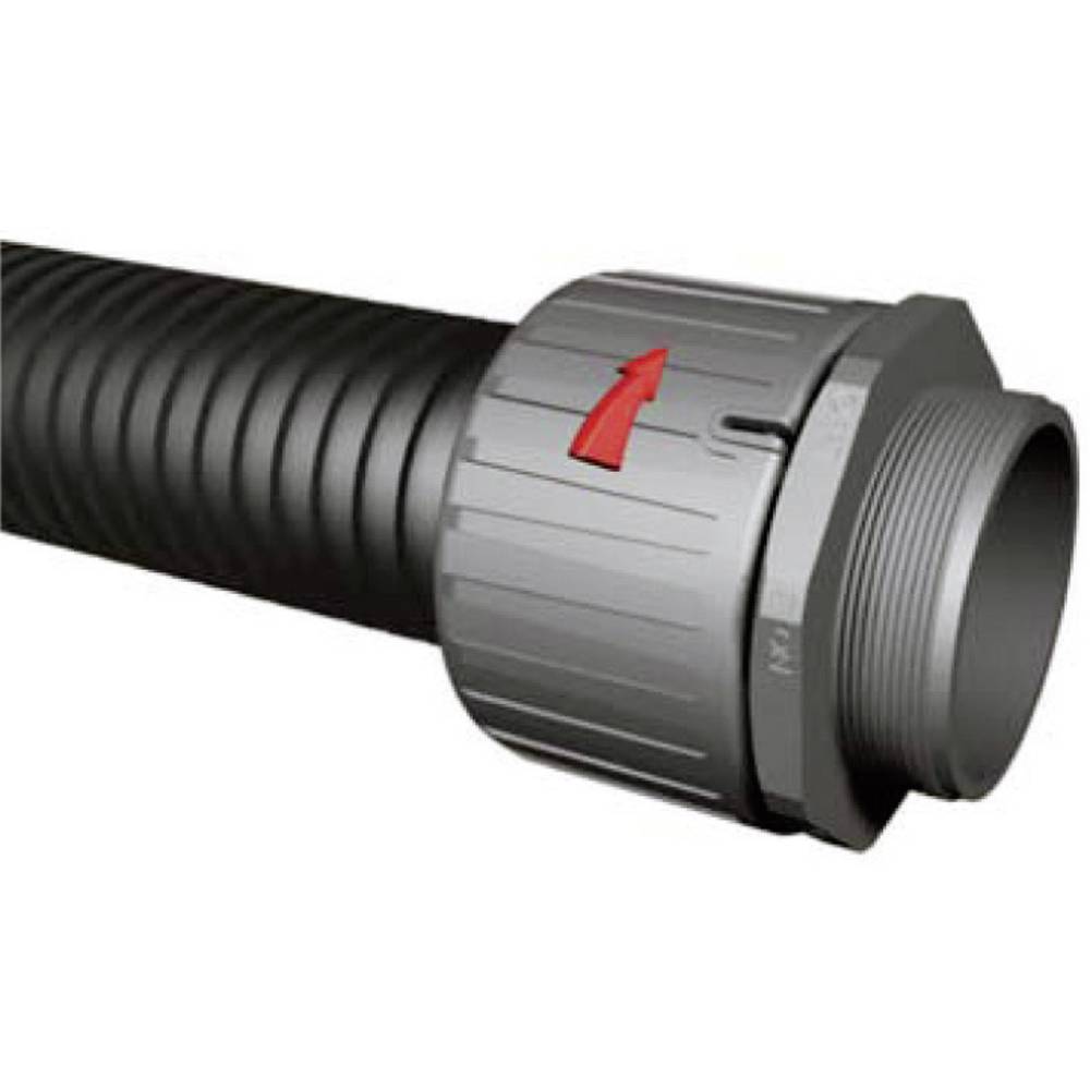 HellermannTyton Wellrohr Schutzschlauch Polypropylen 11,8 mm Schwarz 20 Meter - 2050001311689