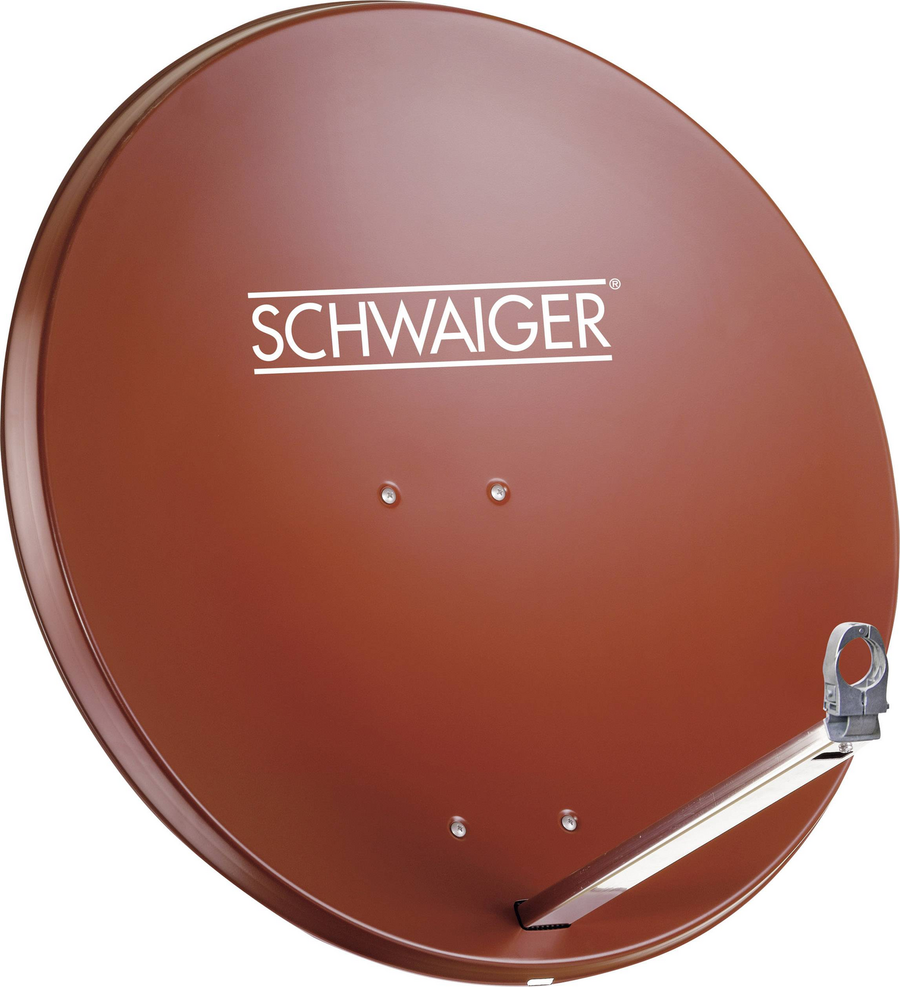 Schwaiger Sat Anlage Spiegel Ziegelrot Satellitenempfang Quad Lnb Ziegelrot B-Ware - 4004005113518